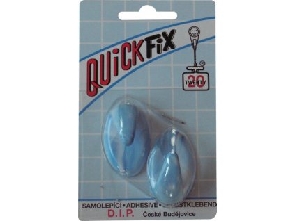 Samolepicí háček Quickfix, typ 1  - 2ks - bílo/modrý D.I.P. DIP2551