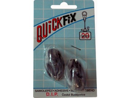 Samolepicí háček Quickfix, typ 2  - 2ks - bílo/černý D.I.P. DIP2554