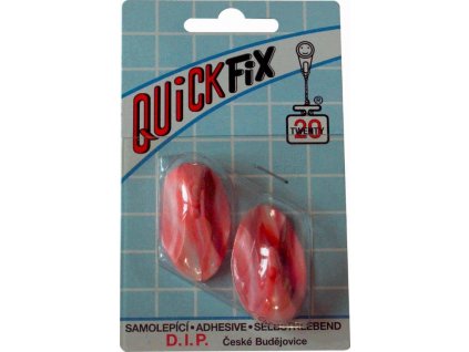 Samolepicí háček Quickfix, typ 2  - 2ks - bílo/červený D.I.P. DIP2555