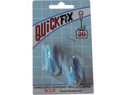 Samolepicí háček Quickfix, typ 2  - 2ks - bílo/modrý D.I.P. DIP2557