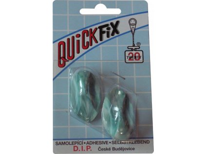 Samolepicí háček Quickfix, typ 2  - 2ks - bílo/zelený D.I.P. DIP2559