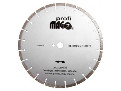 Řezný segmentový diamantový kotouč MAGG Profi 400x3,6/10x25,4 mm na beton