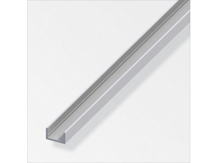 ALFER - U-profil hliník elox stříbro 1000x10x16,5x1,5mm ALFER A01062