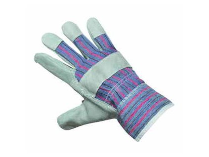 Pracovní kožené rukavice šedá hovězí štípenka velikost 10 CERVA GROUP a. s. FF HS-01-001