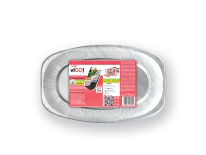 viGO! Podnos oválný 43x29cm - 2 ks QUICKPACK Q119