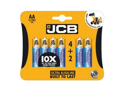 JCB OXI DIGITAL alkalická baterie AA/LR06, blistr 6 ks