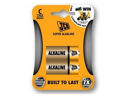 SUPER alkalická baterie C/LR14, blistr 2 ks JCB JCB-LR14-2B