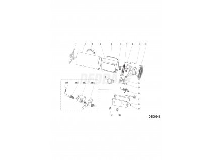 Plastový kryt motoru DEDRA XDED9949.13