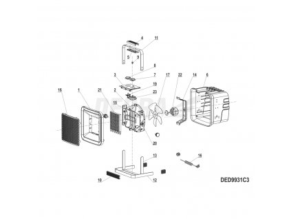 Motor YJ58-20 25W DEDRA XDED9931C3.22