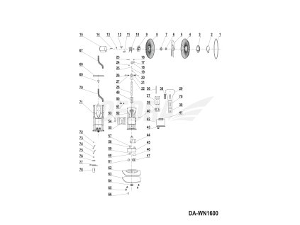 Nádrž na vodu DEDRA XDA-WN1600.42