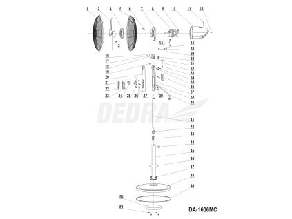 Pouzdro panelu DEDRA XDA-1606MC.23