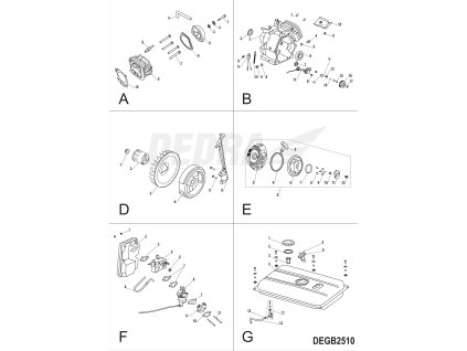 Těsnění DEDRA XDEGB2510X.F03