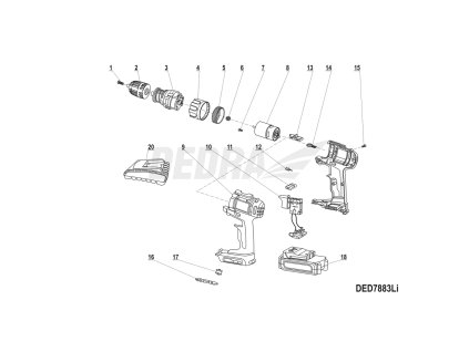 Nabíječka DEDRA XDED7883.20