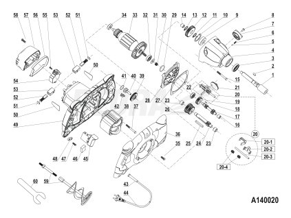 Vřeteno DEDRA XA140020X.01