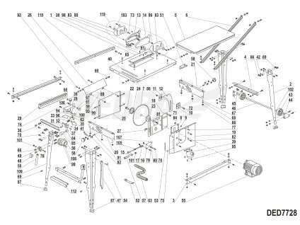 Krátké sklíčko 320 mm DEDRA XDED7728.112