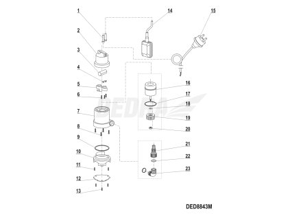 Spojovací těsnění DEDRA XDED8843M.22