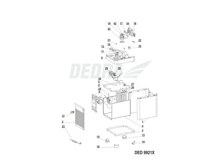 LED spínač KCD3 DEDRA XDED9921X.35