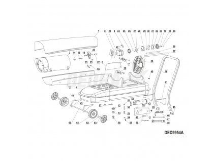 Kryt čerpadla DEDRA XDED9954A.28