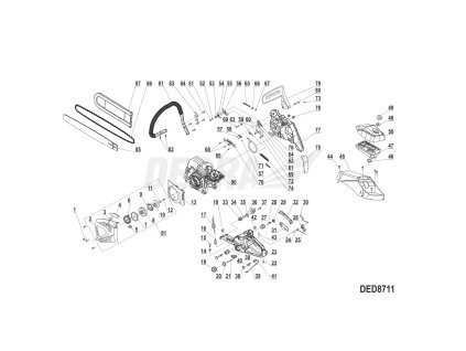 Spalovací motor DEDRA XDED8711.90