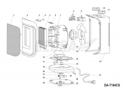 Oscilační motor DEDRA XDA-T184CS.15