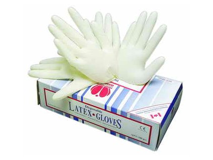 Jednorázové latexové rukavice LOON,  velikost M - 100 ks CERVA GROUP a. s. LOON-M