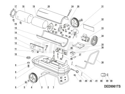 Deska elektroniky BGO1601-125 DEDRA XDED9961TSX1.39
