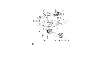 Plastová rukojeť DEDRA XDED6603.48