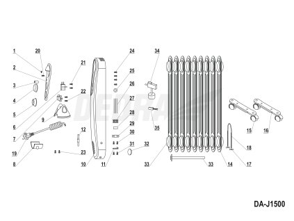 Termostat 16A DEDRA XDA-J1500.07