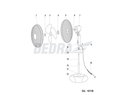 Přepínač rychlosti ventilátoru DEDRA XDA-1611.08