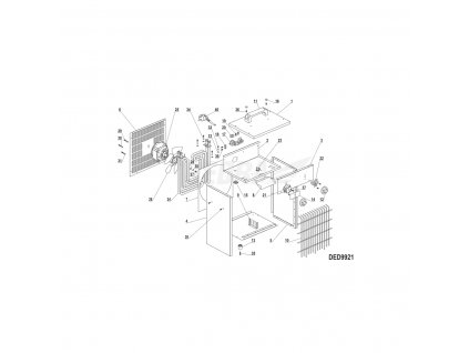 Ventilátor motoru 200/34 DEDRA XDED9921.26