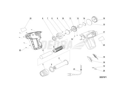Deska s elektronikou DEDRA XDED7971.14