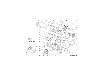 Palivová tryska K125 (krátká) DEDRA XDED9963TSX1.22
