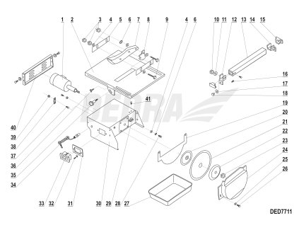 Elektromotor kpl. DEDRA XDED7711.01