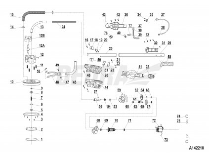Skříň pohonné jednotky vpravo DEDRA XA142210.26