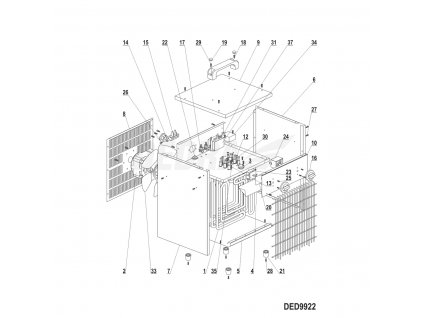 Relé JQX-76F-TU-2A 14A 230V DEDRA XDED9922.37