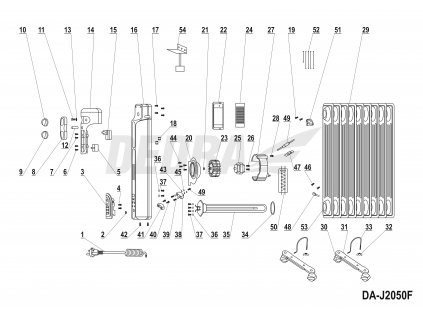 Termostat 16A DEDRA XDA-J2050F.15