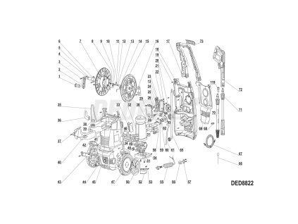 Motor čerpadla LT9600 DEDRA XDED8822.32