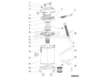 Štěrbinový kartáč DEDRA XA065020.26