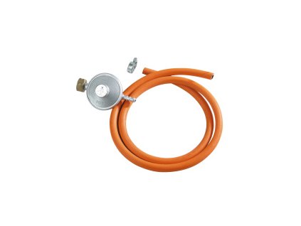 Plynová hadice Meva 8mm 1,5m se sponami + regulátor 30mbar