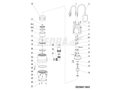 Napájecí kabel DEDRA XDED8841.01