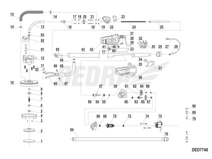 Přepínač JIA BEN DEDRA XDED7748.37