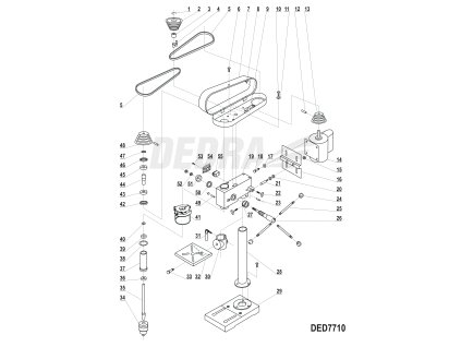 Podávací válec DEDRA XDED7710.26