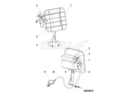 Plynové potrubí s regulátorem 37mbar DEDRA XDED9970.11