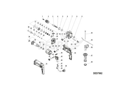 Sklíčidlo vrtačky DEDRA XDED7962.02