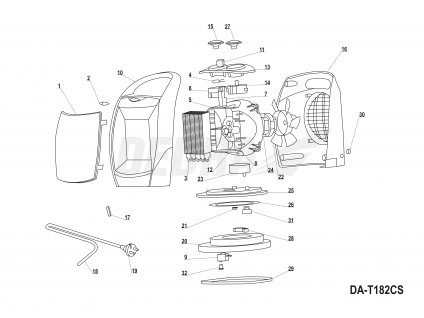 Oscilační spínač DEDRA XDA-T182CS.07