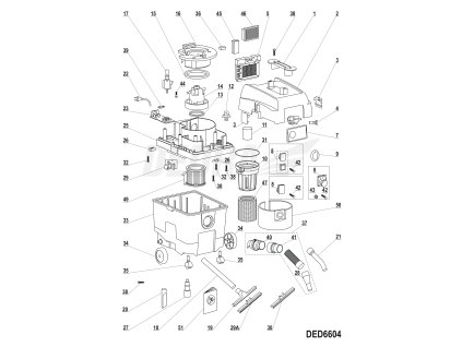 Kryt výstupu vzduchu DEDRA XDED6604.05