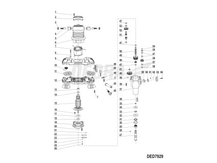 Vřeteno DEDRA XDED7929.27