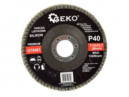 Brusný lamelový kotouč (karbid křemíku) - 115x22,23 mm / P40