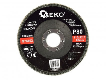 Brusný lamelový kotouč (karbid křemíku) - 115x22,23 mm / P80