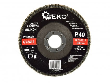 Brusný lamelový kotouč (karbid křemíku) - 125x22,23 mm / P40